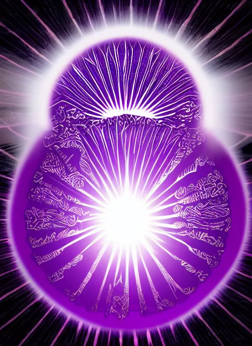 Image similar to rising sun crystals white religious dawn purple gold god rays crystals simple background graphic ultra simplified fai khadra gaika style