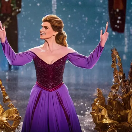 Image similar to A still of Idina Menzel as Elsa