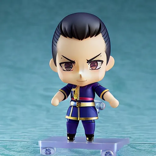 Prompt: a nendoroid of okuyasu nijimura, product shot