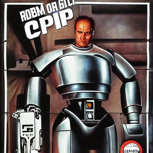 Image similar to robocop got milk? poster