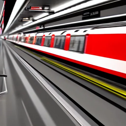 Prompt: Daniel Ricciardo driving a London underground tube train in a station, sad, photorealistic, 4k