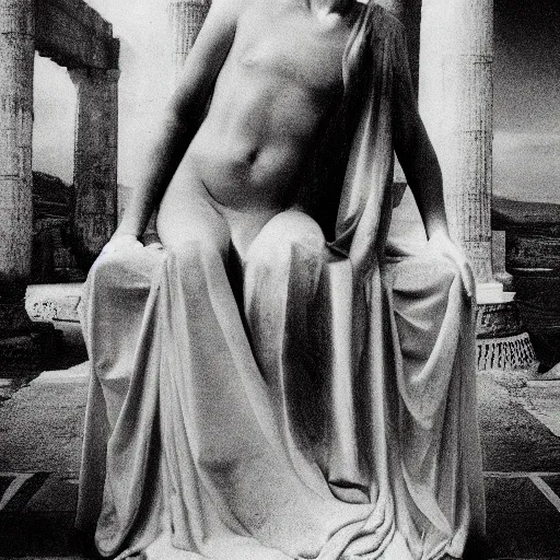Prompt: the Pythia of Delphi, photoshoot by Mapplethorpe, high res wallpaper,