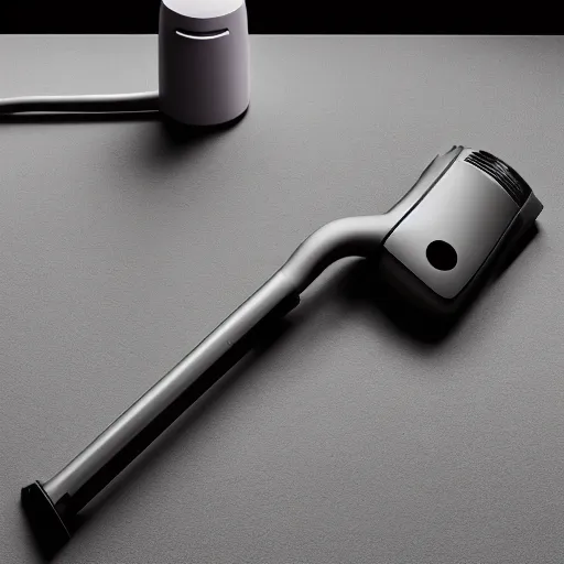 Prompt: The vacuum, made by Apple, product photography