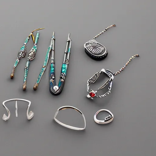 Image similar to jewelry inspired by the Haida Gwaii, high detail, product photo