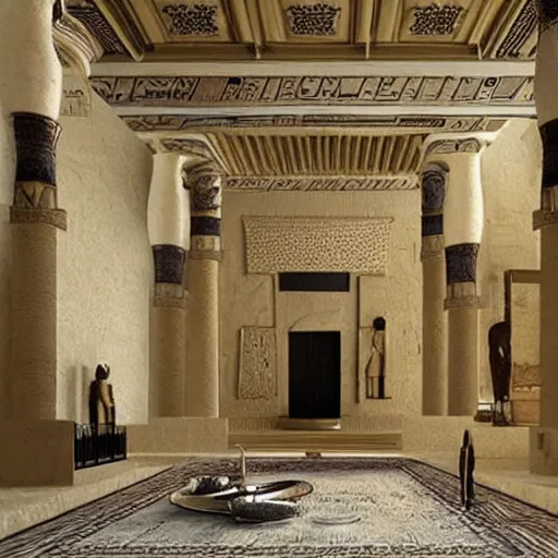 Image similar to victorian x ancient egyptian egyptian home