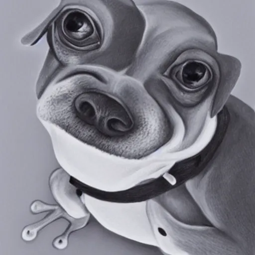 Image similar to portrait frog dog