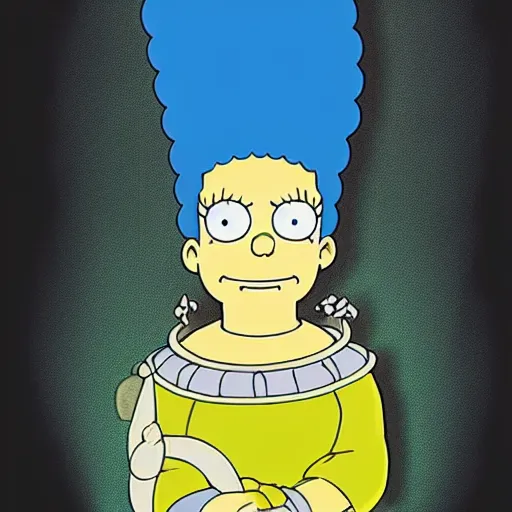 Prompt: marge simpson in the style of studio Ghibli
