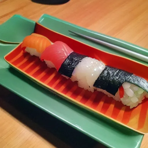 Prompt: sushi spaceship