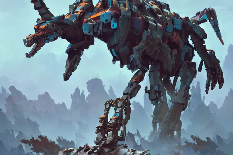 Image similar to sawtooth machine mecha animal beast robot of horizon forbidden west horizon zero dawn bioluminiscence, behance hd by jesper ejsing, by rhads, makoto shinkai and lois van baarle, ilya kuvshinov, rossdraws global illumination