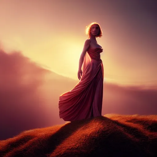 Prompt: photographic portrait of a stunningly beautiful hermetic order of the golden dawn female in soft dreamy light at sunset, contemporary fashion shoot, by edward robert hughes, annie leibovitz and steve mccurry, david lazar, jimmy nelsson, breathtaking, 8 k resolution, extremely detailed, beautiful, establishing shot, artistic, hyperrealistic, beautiful face, octane render