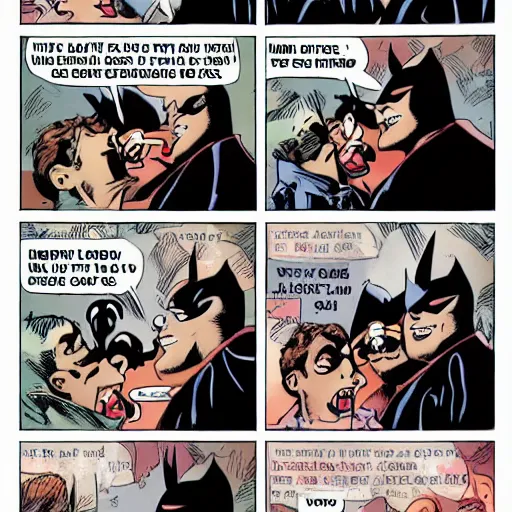 Image similar to batman telling bad jokes