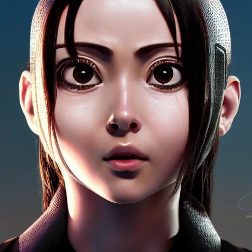 Prompt: alita, full shot, hyper realistic, artstation, highly detailed