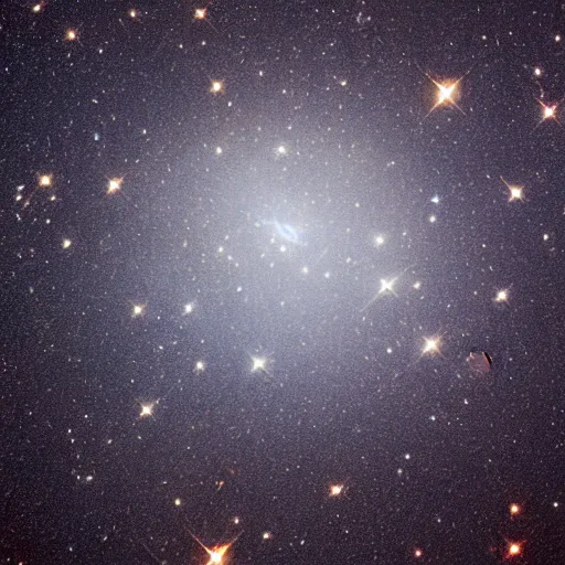 Image similar to dark space full of stars, Hubble photograph