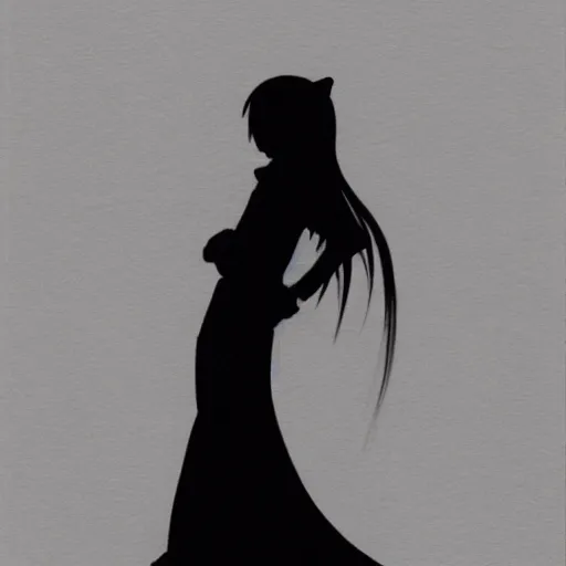 Download , Mar O12 ) - Anime Character Silhouette PNG Image with No  Background - PNGkey.com