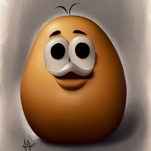 Prompt: teteaclaquestv mr potato head caricature, artgem, digital painting, color painting, hyperrealistic, concept art, oil painting, masterpiece, concept art, trending on deviantart, realistic and detailed face, highly detailed, high quality, 8 k, soft lighting, fancy colors, fantasy, cinematic, high coherence