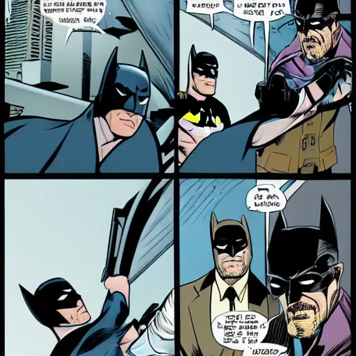 batman fighting walter white, on a skyscraper, in the | Stable ...