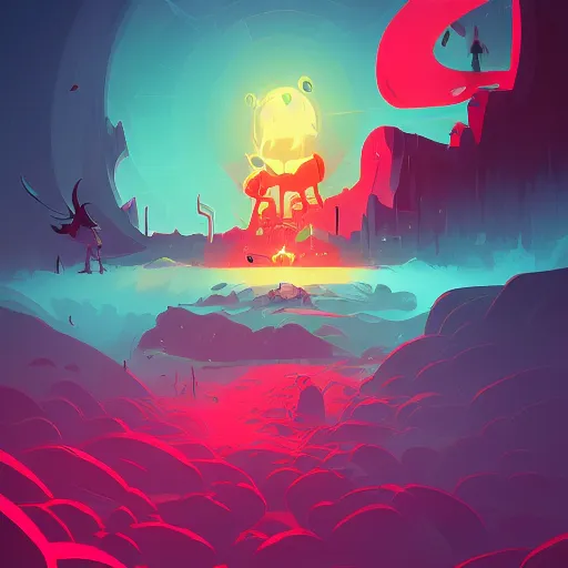 Prompt: life after death, anton fadeev and dan mumford