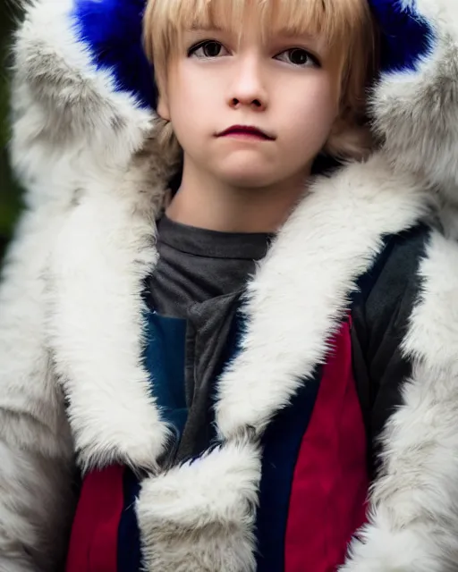 Image similar to portrait photo still of a young asriel dreemurr, 8 k, 8 5 mm f 1. 8