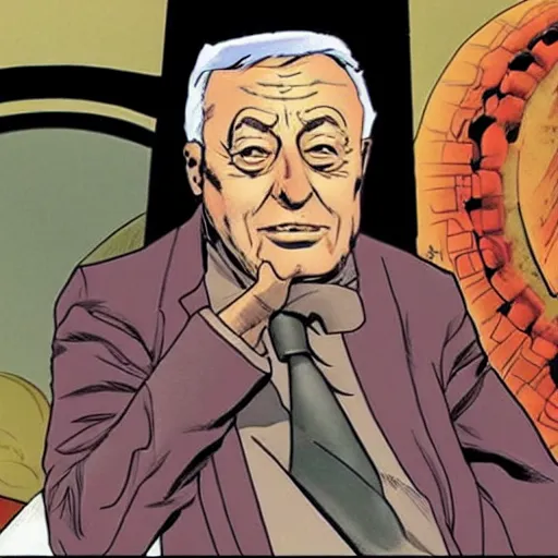 Prompt: Ariel Sharon as a Marvel Comics supervillain