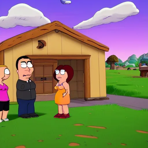 Image similar to family guy in fortnite