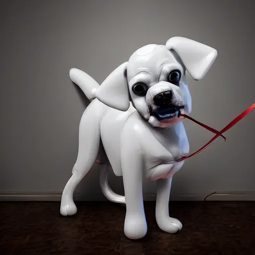 Image similar to balloon art dog, studio lighting, highly detailed, 4 k