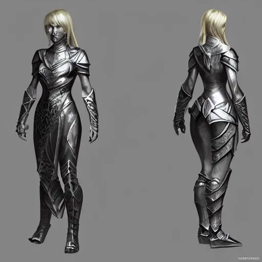 Image similar to infinity blade female armor concept art