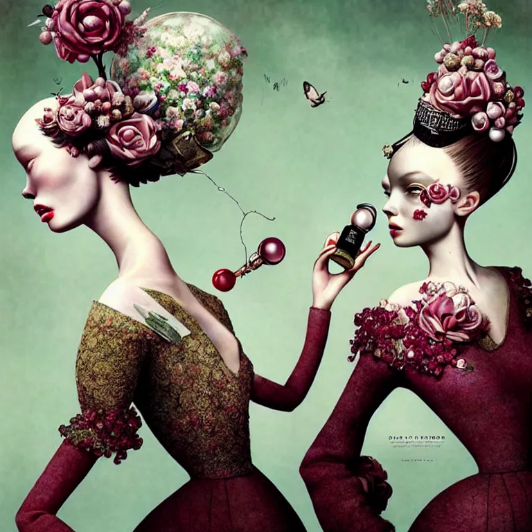 Image similar to fragrance advertising campaign by ray caesar, highly detailed, intricate, very beautiful