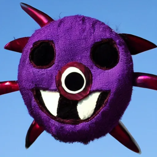 Image similar to One-Eyed One-Horned Flying Purple People Eater