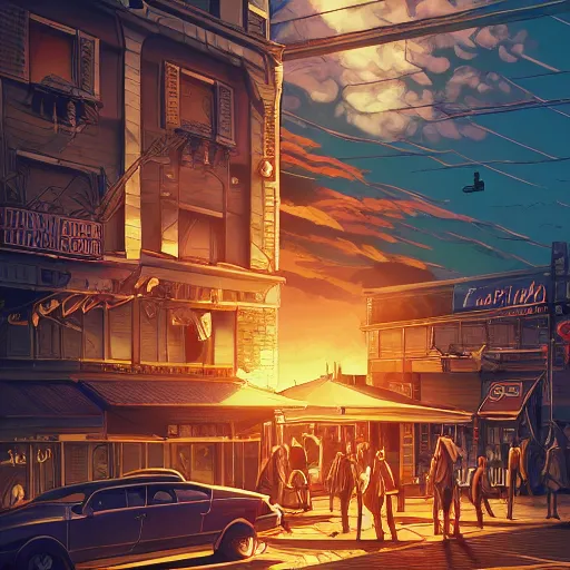Image similar to the second coming of the pizza guy by dan mumford, yusuke murata, makoto shinkai, ross tran, cosmic, heavenly, god rays, intricate detail, cinematic, 8 k, cel shaded, unreal engine, featured on artstation, pixiv