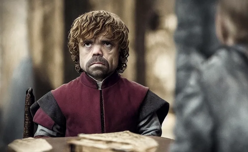 Prompt: “ trial of tyrion lannister, but it's a minion on trial ”