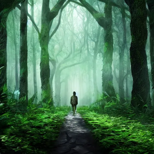 Image similar to the forest of hidden dreams visually stunning, cinematic, ultra realistic, hyper realism, 1 2 k, epic