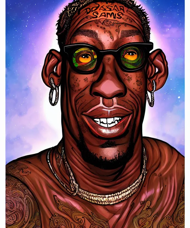 profile picture of lil wayne smoking weed, marijuana,, Stable Diffusion