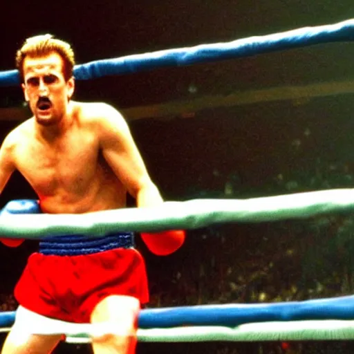 Image similar to movie still of harry kane as a boxer in rocky 4,