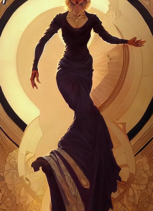 Prompt: portrait of olivia newton john, fullbody, intricate, elegant, highly detailed, my rendition, digital painting, artstation, concept art, smooth, sharp focus, art by artgerm and greg rutkowski and alphonse mucha and uang guangjian and gil elvgren and sachin teng, symmetry!!