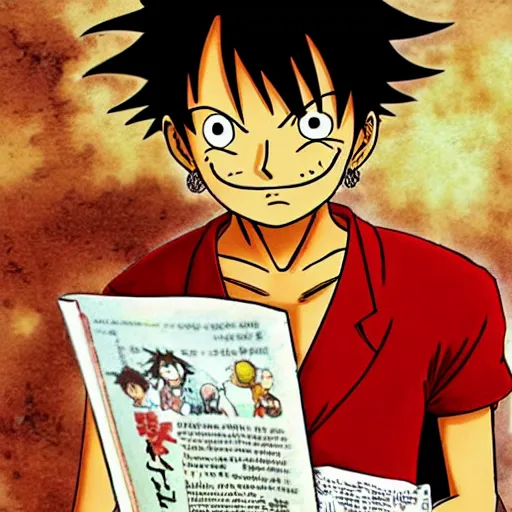 monkey D. Luffy in a suit, anime anime anime style