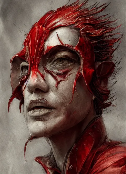 Prompt: portrait, female anthropomorphic cardinal druid, watercolor, dramatic lighting, cinematic, establishing shot, extremely high detail, foto realistic, cinematic lighting, pen and ink, intricate line drawings, by Yoshitaka Amano, Ruan Jia, Kentaro Miura, Artgerm, post processed, concept art, artstation, matte painting, style by eddie mendoza, raphael lacoste, alex ross