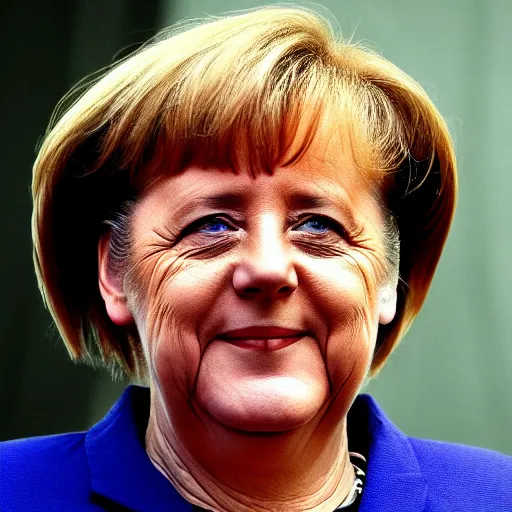 Image similar to angela merkel in the style of akira toriyama