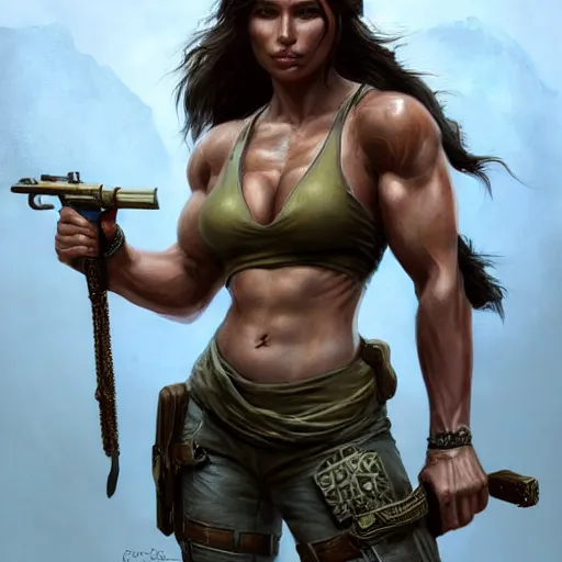 Detailed Portrait Of Lara Croft As A Female Stable Diffusion OpenArt