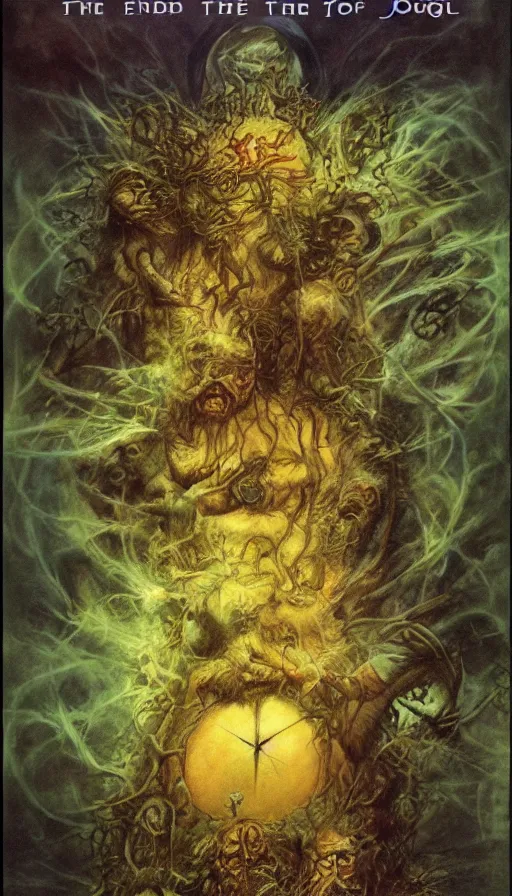 Prompt: the end of the world, by brian froud