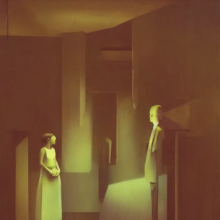 Image similar to family portrait, science fiction, Edward Hopper and James Gilleard, Zdzislaw Beksinski, highly detailed