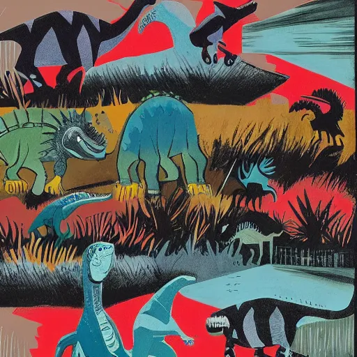 Image similar to dinosaurs by John piper