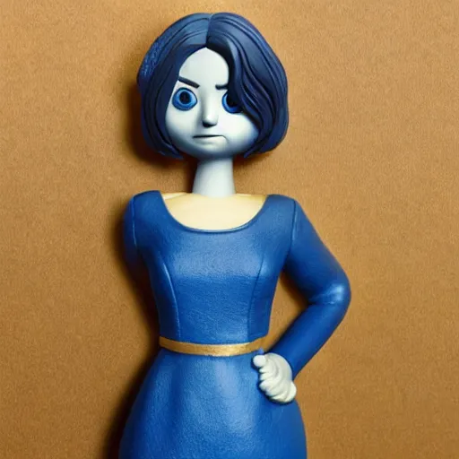 Prompt: jenna coleman figurine by pixar