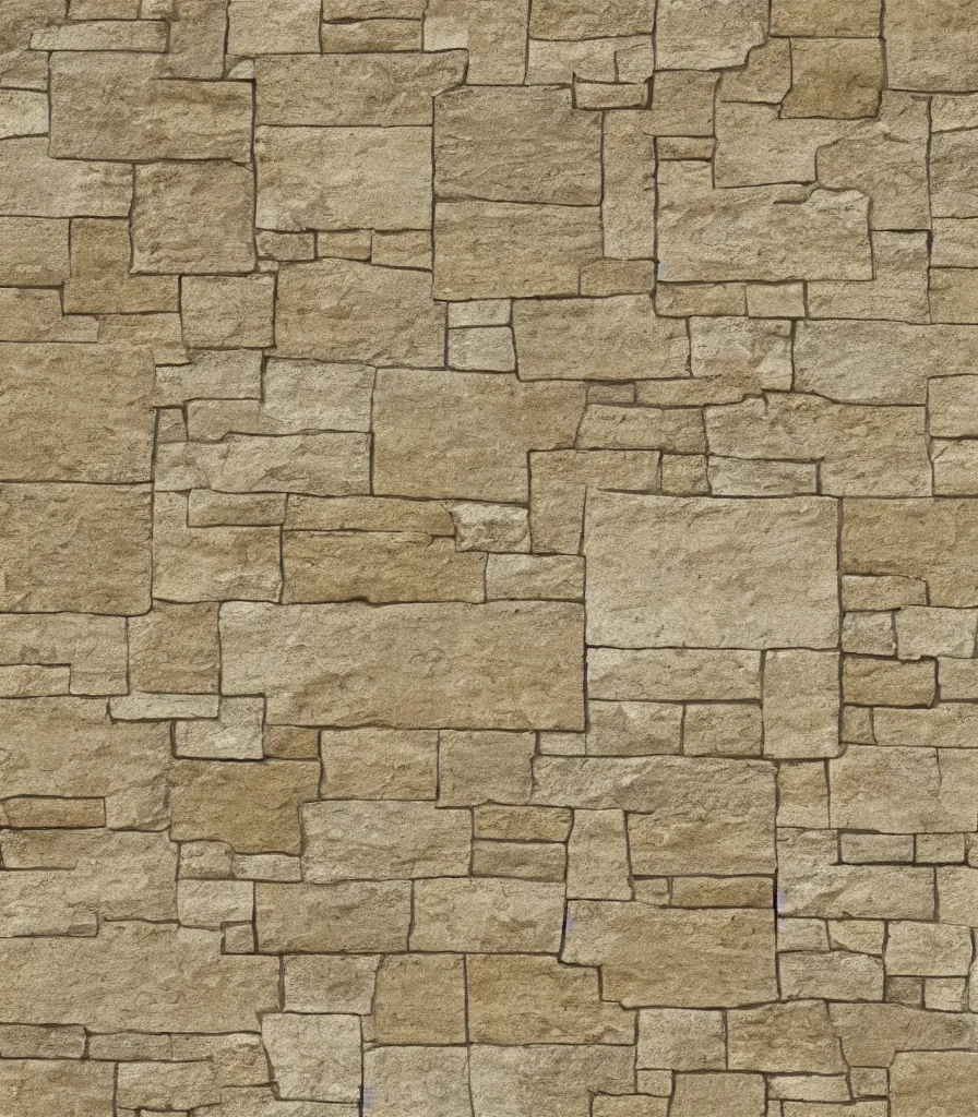 Image similar to texture map of beige stone with horizontal rectilinear engraving cutout