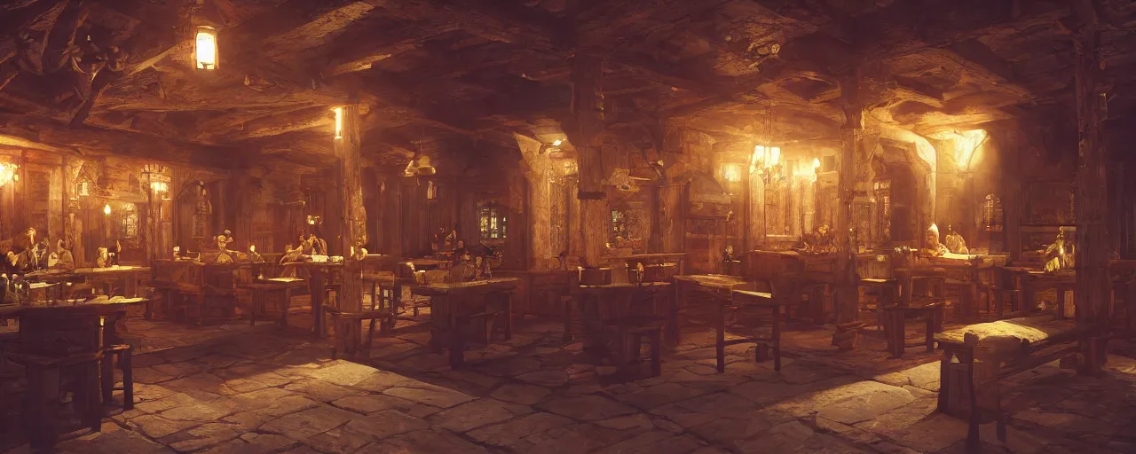 Image similar to inside of a medieval era tavern with exotic dancers, vaporwave aesthetics, 8 k uhd, unreal engine, octane render in the artstyle of finnian macmanus, john park and greg rutkowski