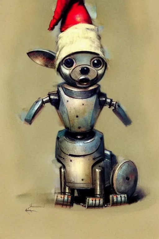 Prompt: ( ( ( ( ( 1 9 5 0 s robot knome pet dog. muted colors. ) ) ) ) ) by jean - baptiste monge!!!!!!!!!!!!!!!!!!!!!!!!!!!!!!