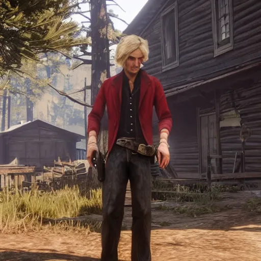 Image similar to xQc in red dead redemption 2