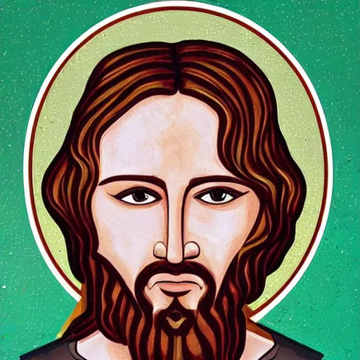 Prompt: a portrait of jesus as a cop