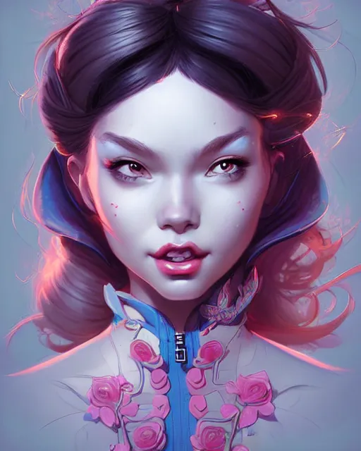 Prompt: digital art, fantasy portrait of happy girl, by James Jean and by artgerm, by ross tran , ultradetailed, charachter design, concept art, trending on artstation,