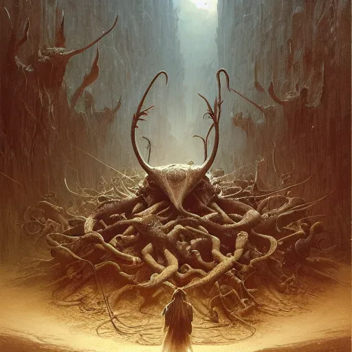 Prompt: A basket of toe-monsters, intricate, highly detailed, fullbody, artstation, dark fantasy, horror, Hollywood, concept art, smooth, sharp focus, illustration, art by greg rutkowski and orientalism and bouguereau and Zdzislaw Beksinski, good clear quality, lighting, biology, symmetrical artwork, perfect face, 135 mm, cinematic, hyper realism, high detail, octane render, 8k, chrome accents