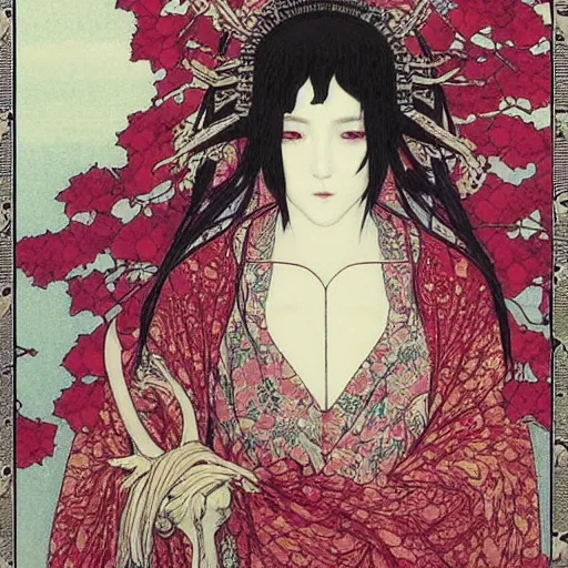 Prompt: virgo horoscope sign intricate complexity, by takato yamamoto, wlop, krenz cushart. cinematic dramatic atmosphere, sharp focus